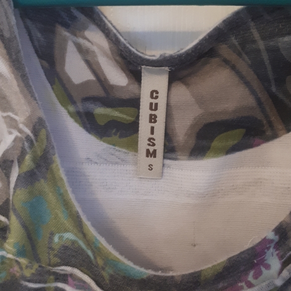 LADIES LAYERED CUBISM DRESS - Picture 3 of 5